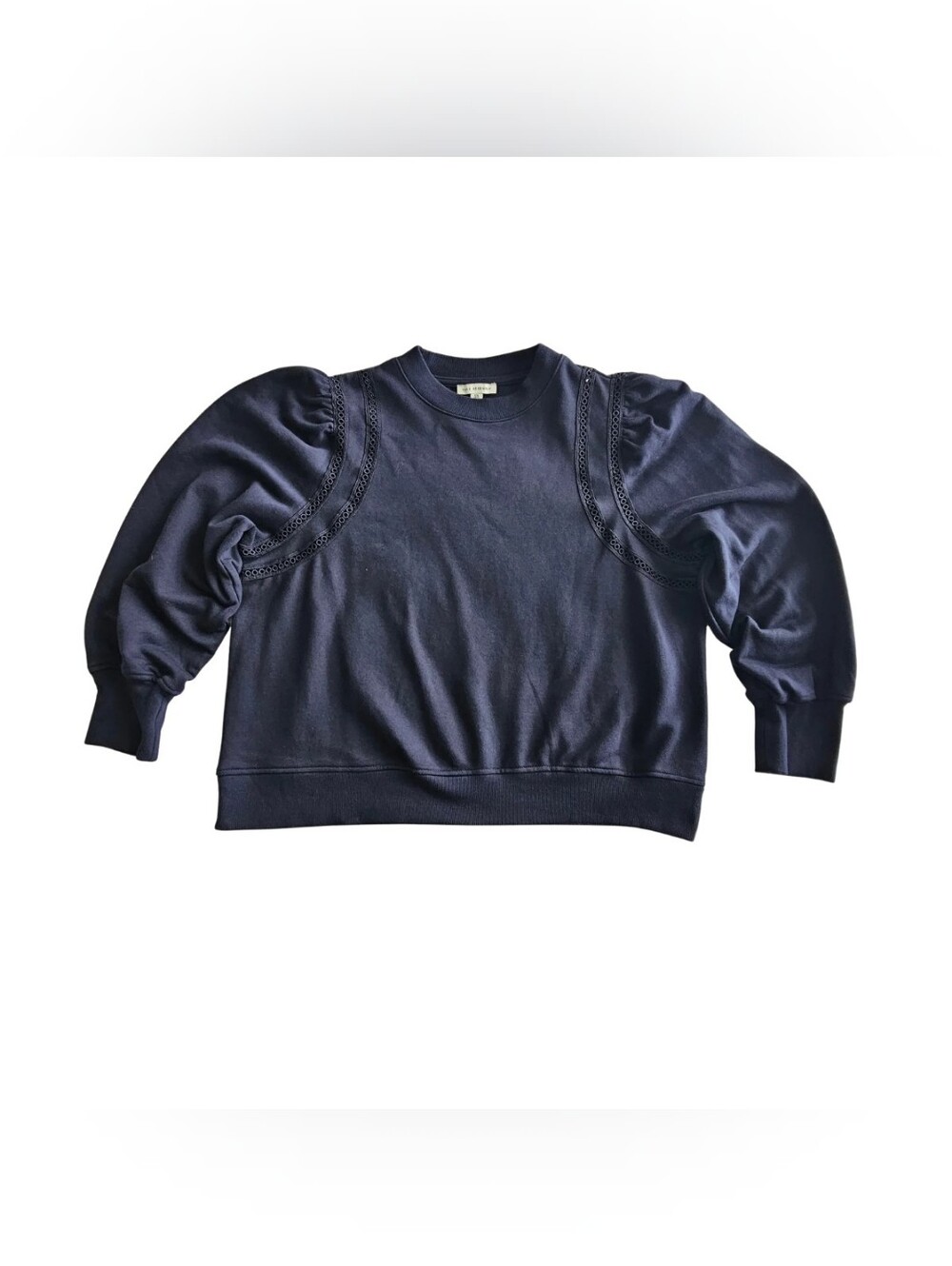 Puff-Sleeve Women's Plus Size XXL Crewneck Sweater